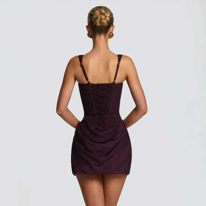 Bemry - Robes Mini Plissées Pour Femmes